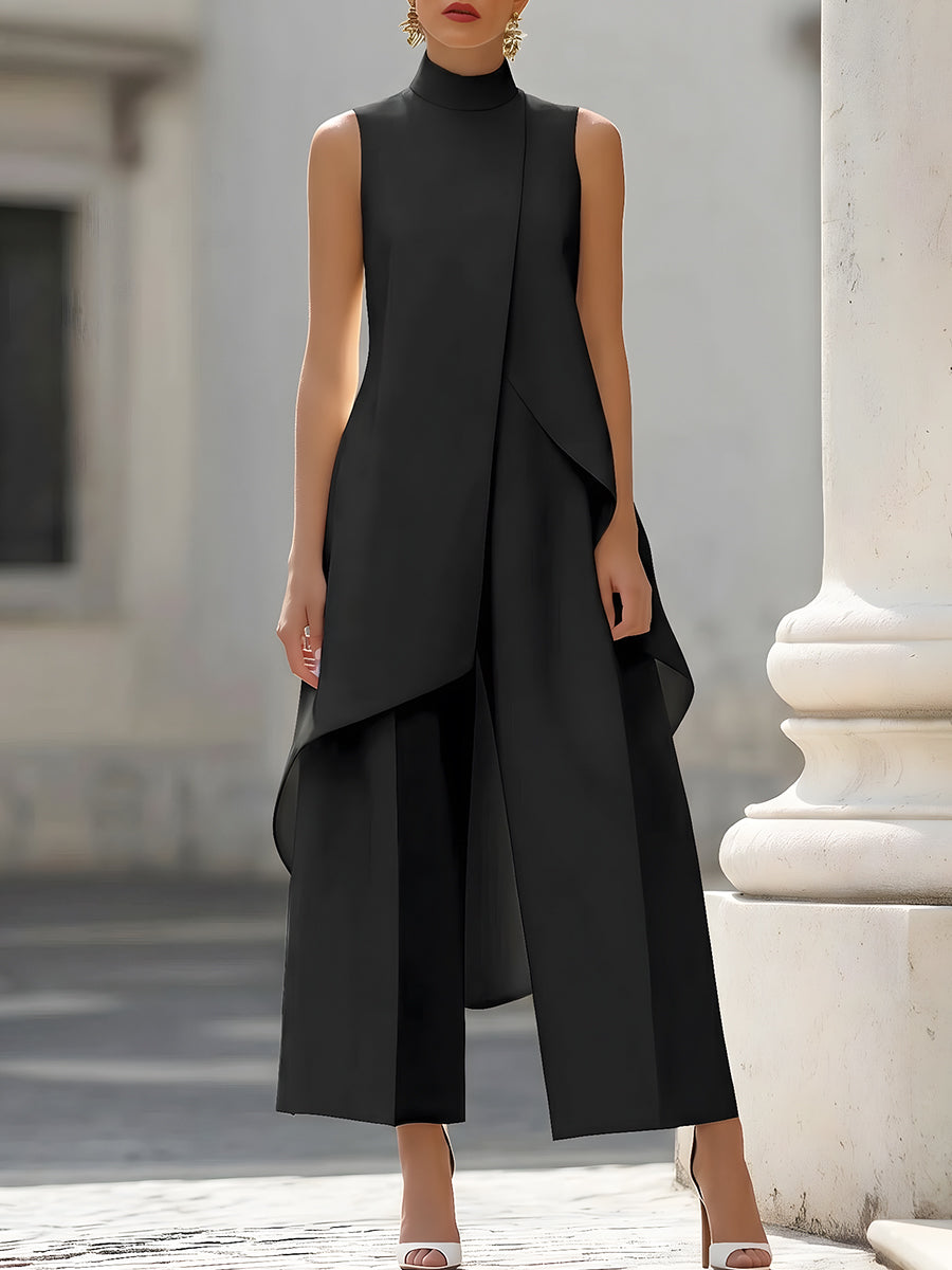 Aurora — Completo Elegante con Pannello Drappeggiato