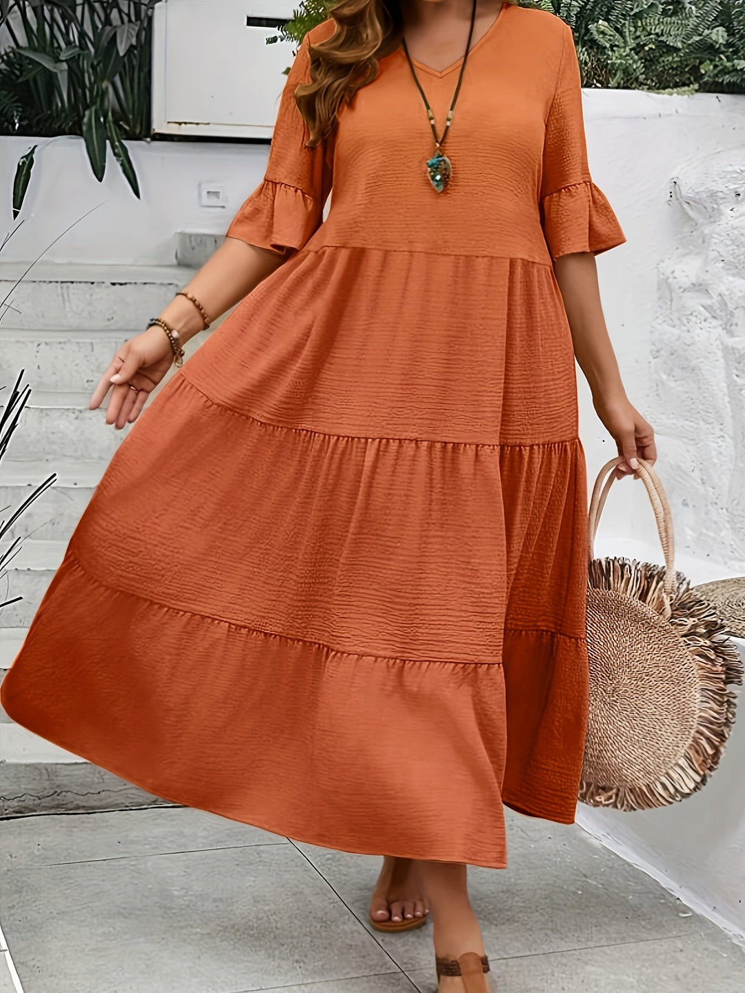 Avelina – Abito boho fluido elegante