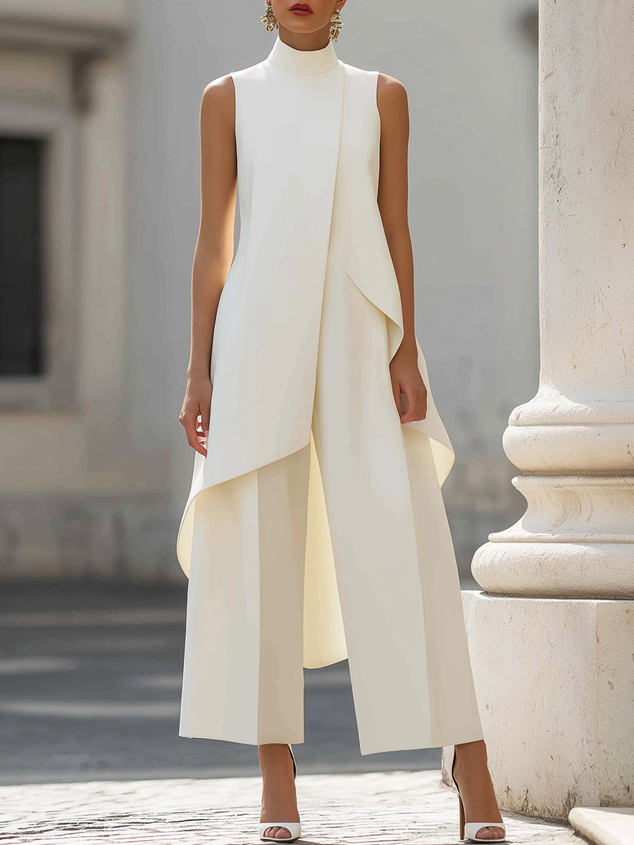 Aurora — Completo Elegante con Pannello Drappeggiato