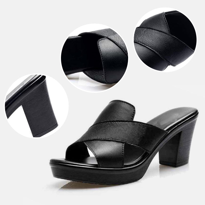 Darcy — Mules con Tacco a Blocco e Plateau