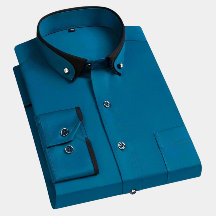 LAURENT MONACO | CAMICIA CLASSICA A MANICHE LUNGHE