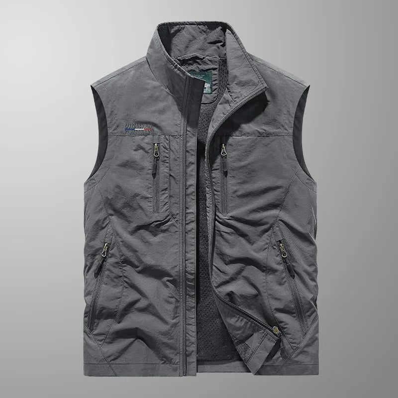 Vincent — Gilet Cargo Multitasche Traspirante