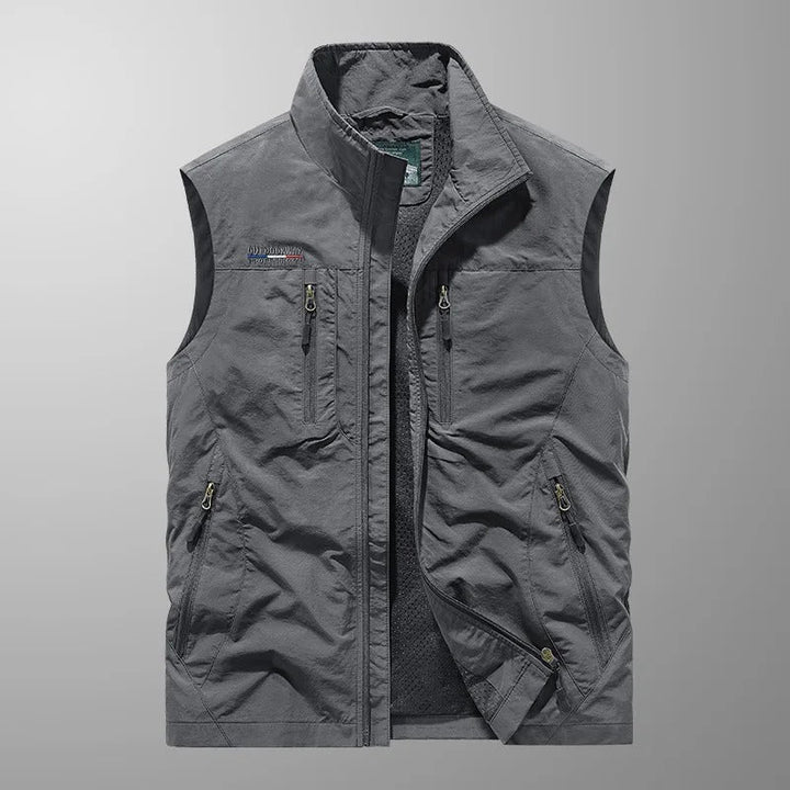 Vincent — Gilet Cargo Multitasche Traspirante