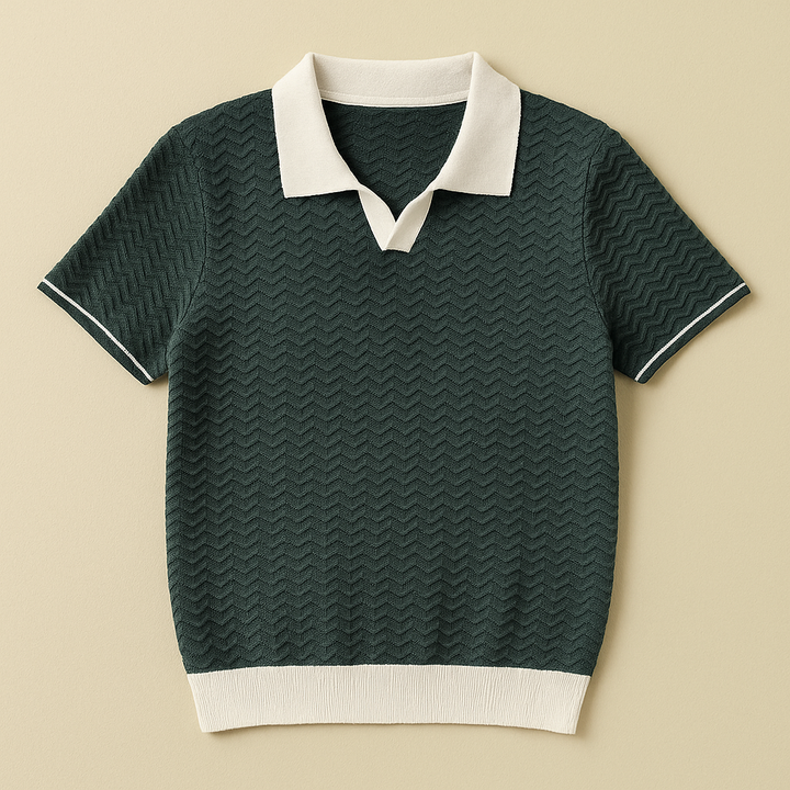 FRANCO MARINO | POLO SHIRT IN TESSUTO RICCIO DE