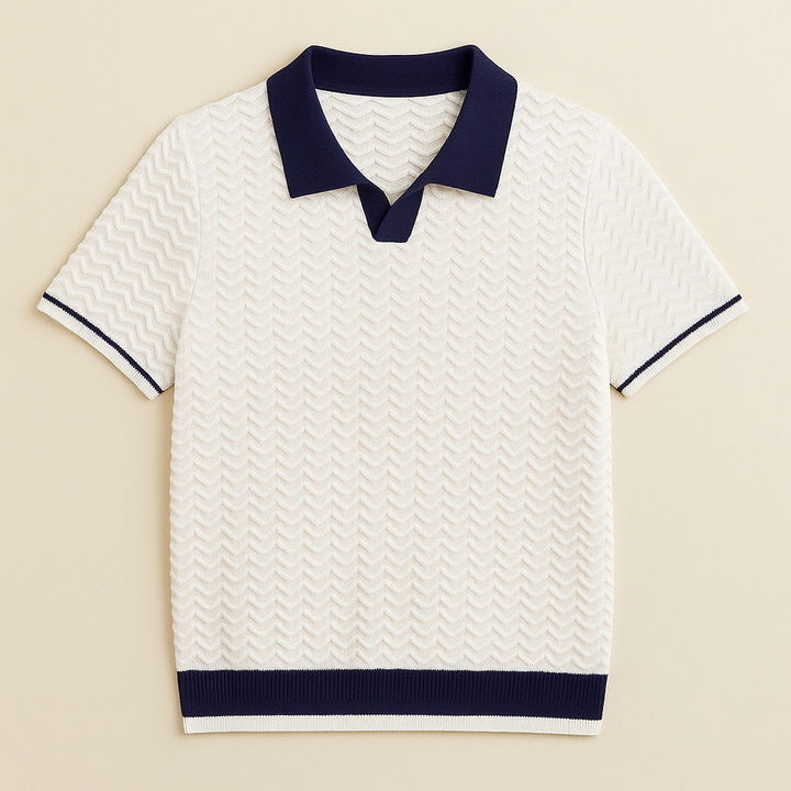 FRANCO MARINO | POLO SHIRT IN TESSUTO RICCIO DE
