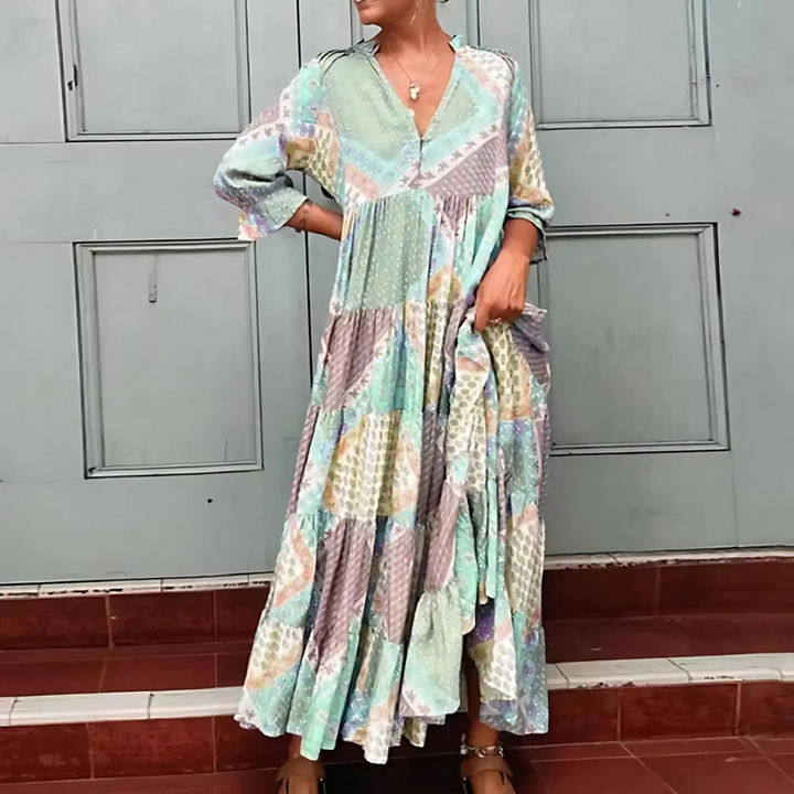 Floriana – Abito boho stampato