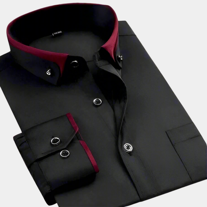 LAURENT MONACO | CAMICIA CLASSICA A MANICHE LUNGHE
