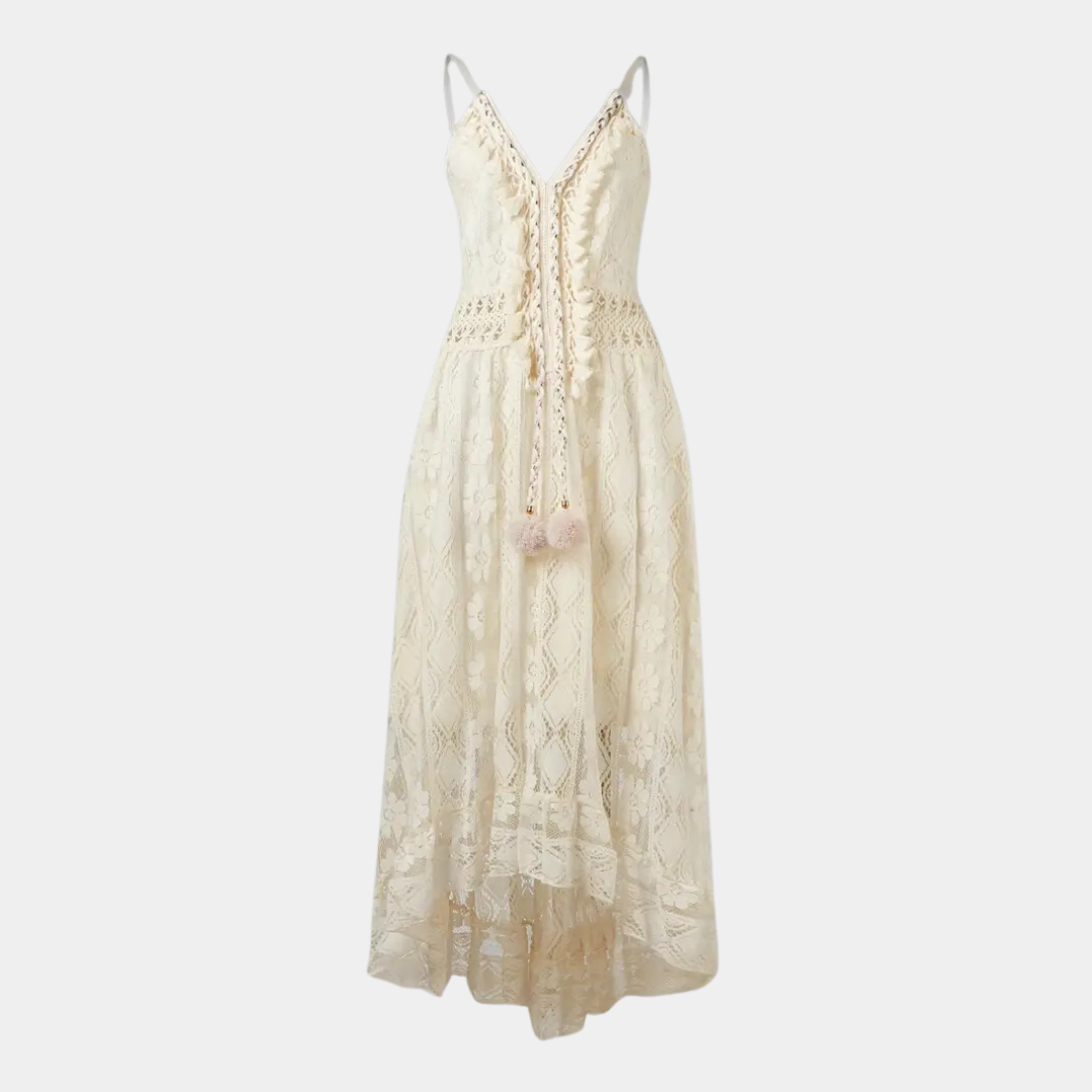 Rachele – Abito boho in pizzo