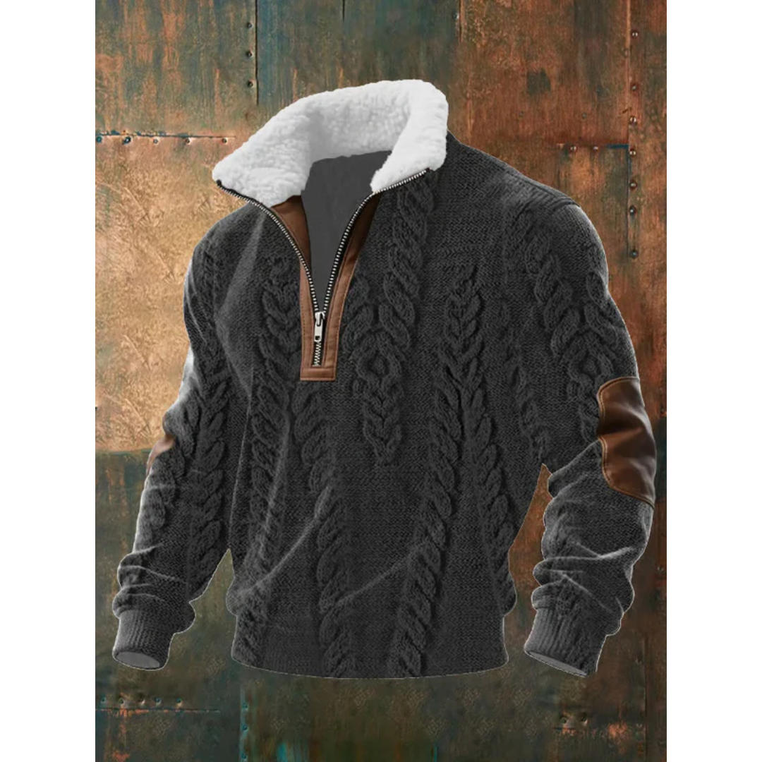 FRANCO MARINO | MAGLIONE CON COLLO ALTO IN POLARE