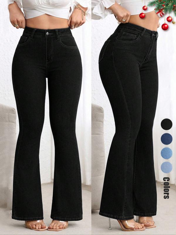 Andrea | Jeans da donna a vita alta e a zampa