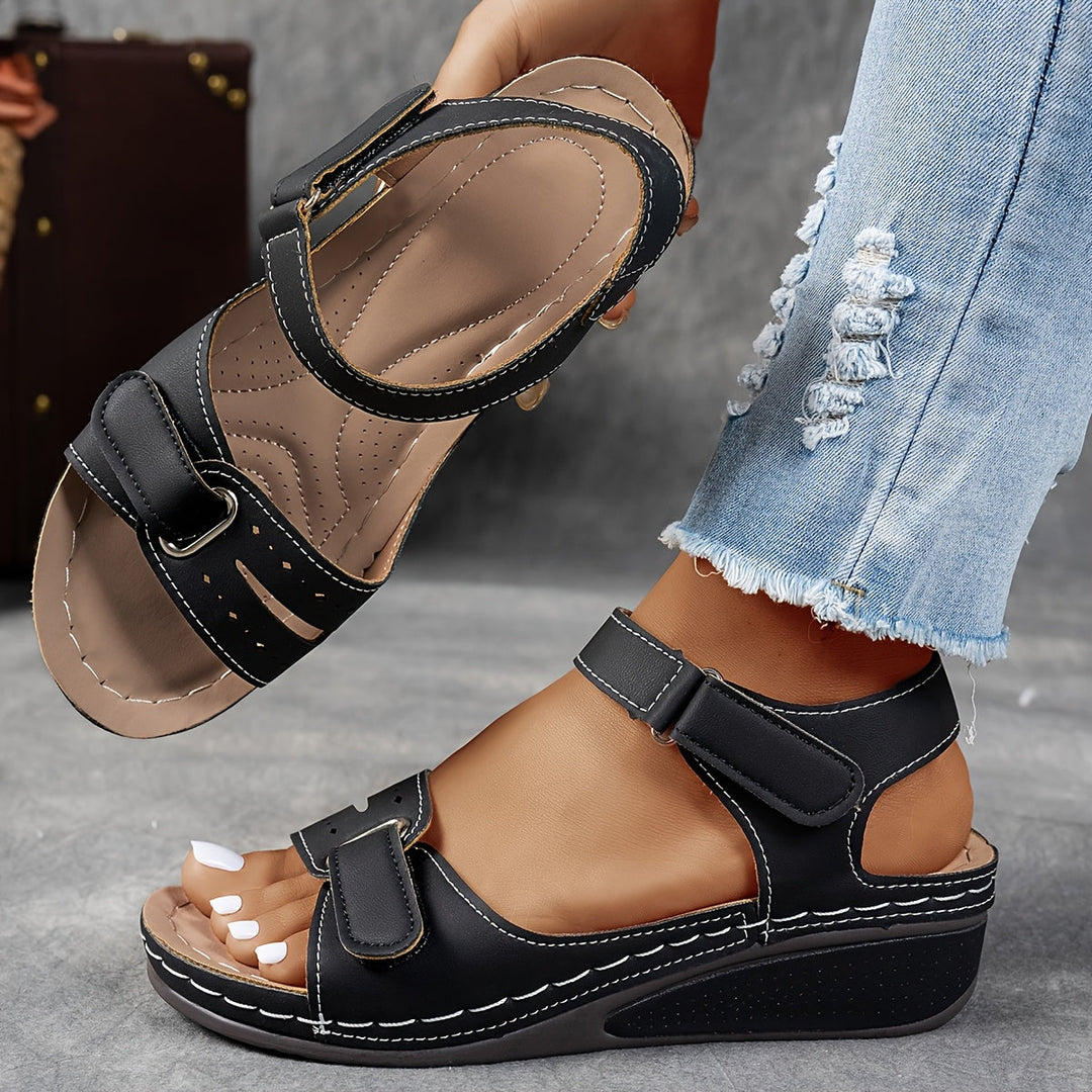 Greta — Sandali Comfort con Cinturini a Strappo