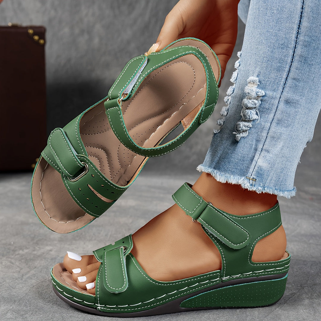 Greta — Sandali Comfort con Cinturini a Strappo