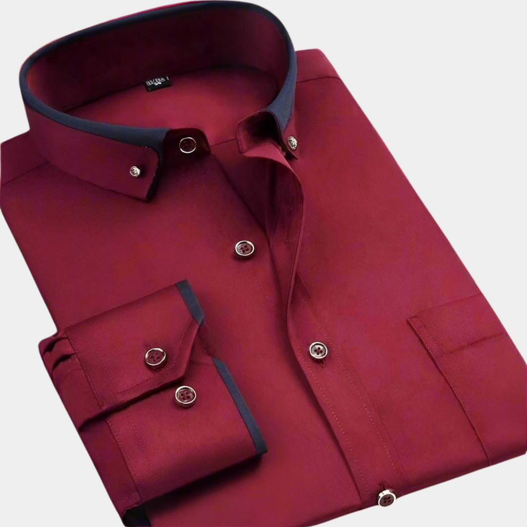 LAURENT MONACO | CAMICIA CLASSICA A MANICHE LUNGHE