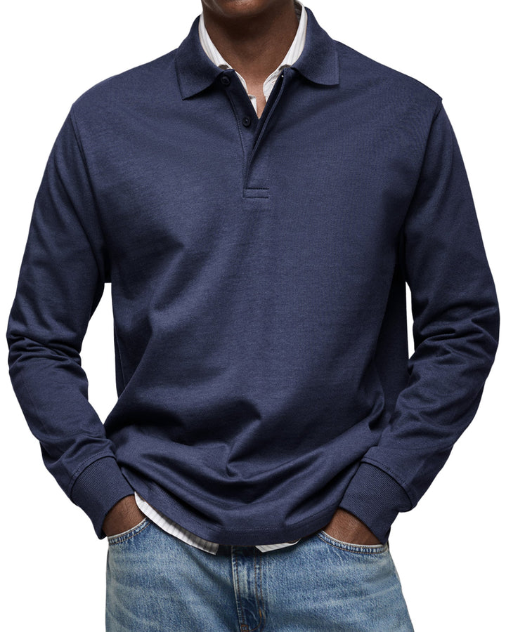 LAURENT MONACO | POLO DI LUSSO A MANICHE LUNGHE