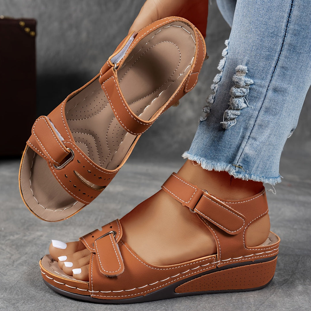 Greta — Sandali Comfort con Cinturini a Strappo