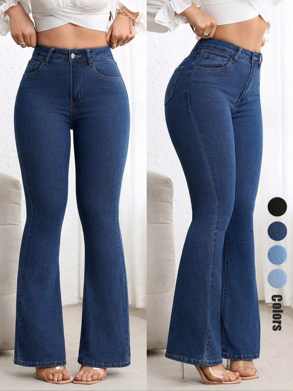 Andrea | Jeans da donna a vita alta e a zampa