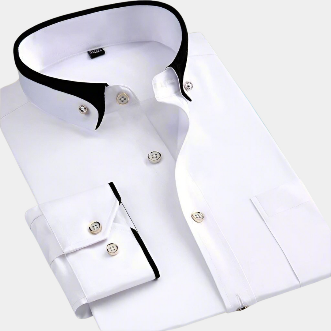 LAURENT MONACO | CAMICIA CLASSICA A MANICHE LUNGHE