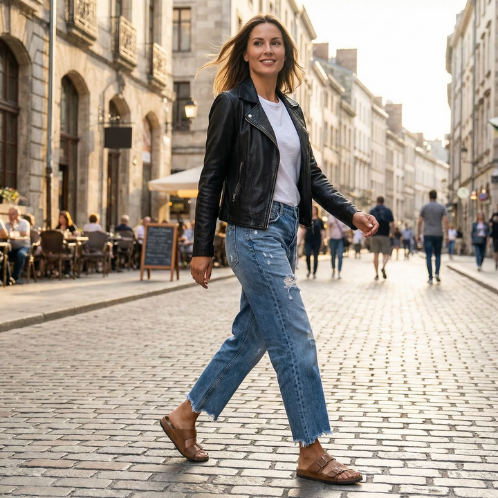 Danice | Jeans a gamba dritta dal taglio corto