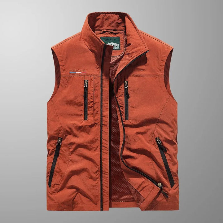 Vincent — Gilet Cargo Multitasche Traspirante