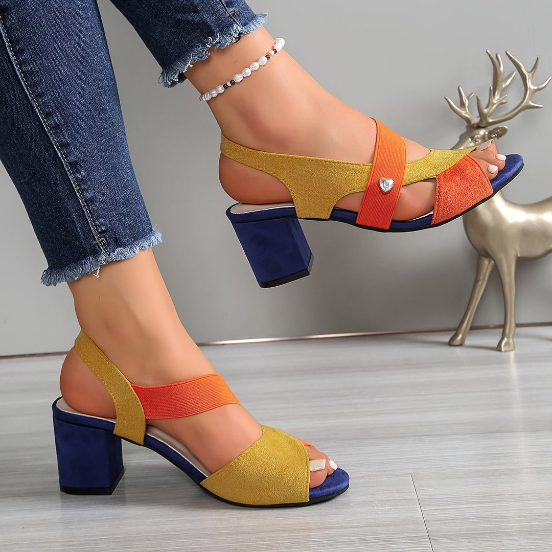 Bella — Sandali Comfort a Tacco con Plantare Anatomico