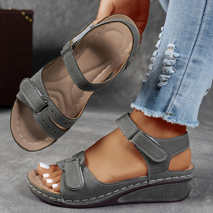 Greta — Sandali Comfort con Cinturini a Strappo