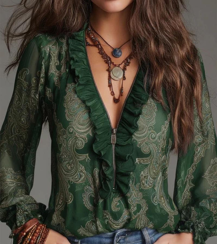 Demi | La Blusa con Volant Imperdibile