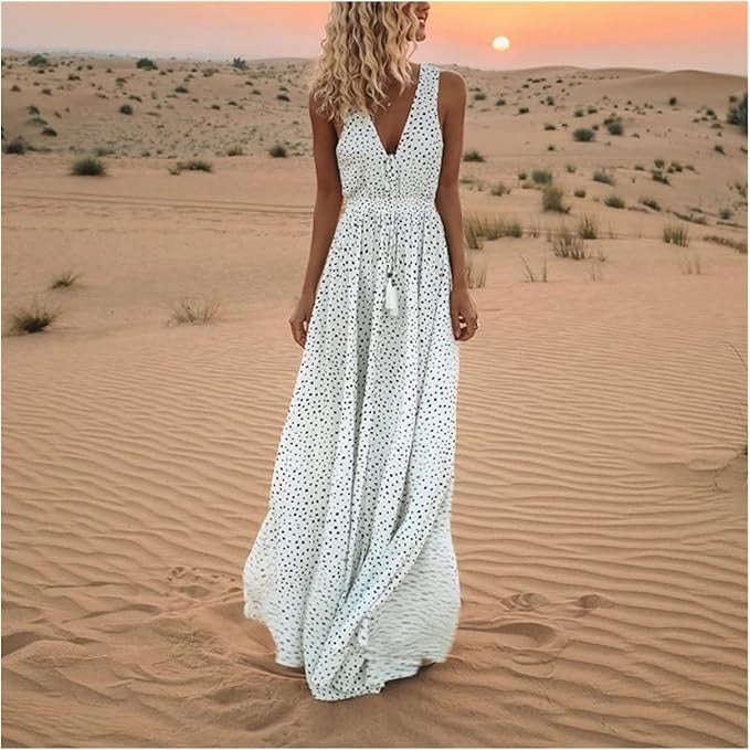 Gaia – Abito boho maxi