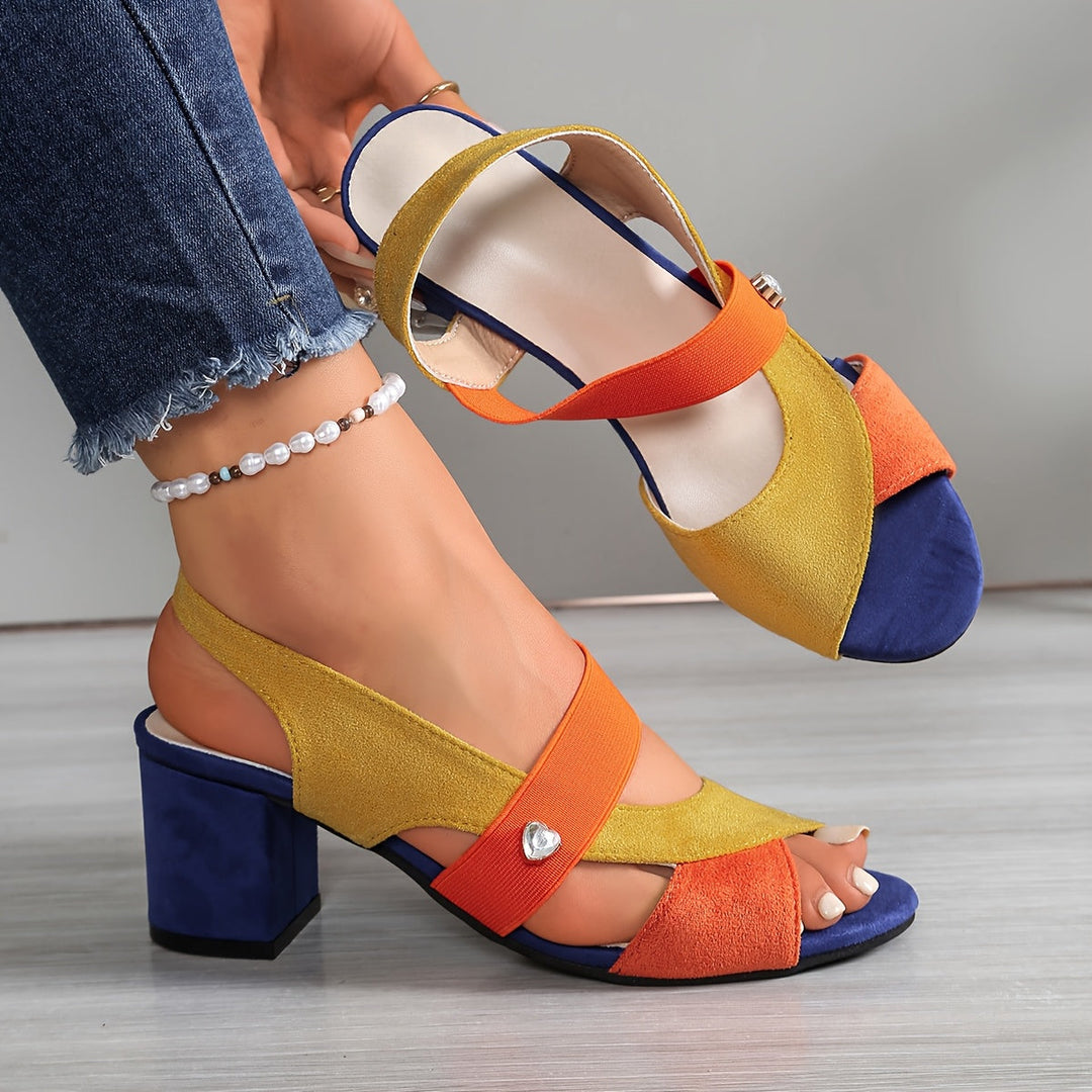 Bella — Sandali Comfort a Tacco con Plantare Anatomico