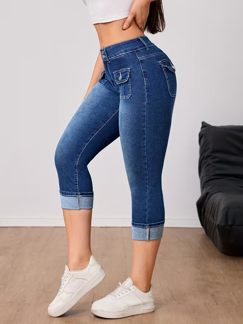 Capri | Pantaloni a tre quarti in denim