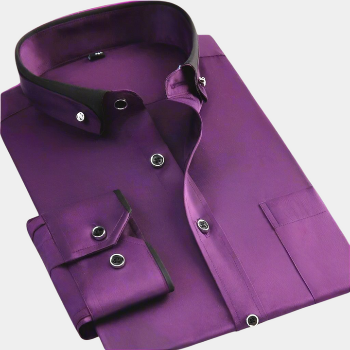LAURENT MONACO | CAMICIA CLASSICA A MANICHE LUNGHE