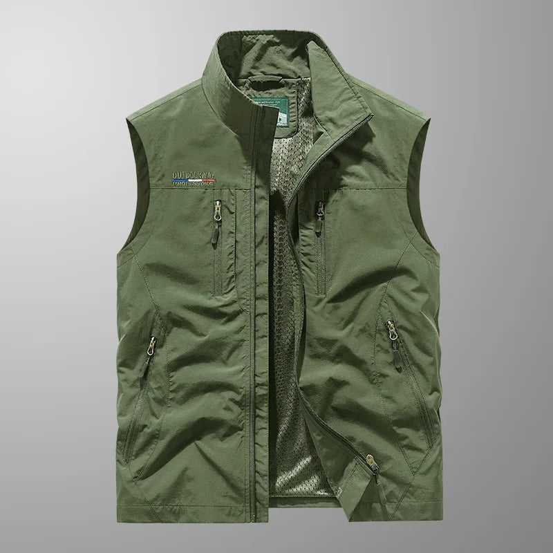 Vincent — Gilet Cargo Multitasche Traspirante