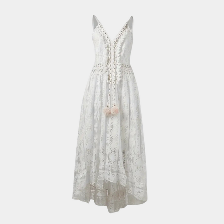 Rachele – Abito boho in pizzo