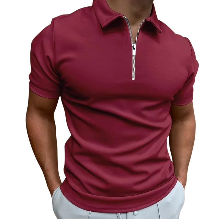 FRANCO MARINO | POLO MODERNO CON ZIP MEZZO ALTO