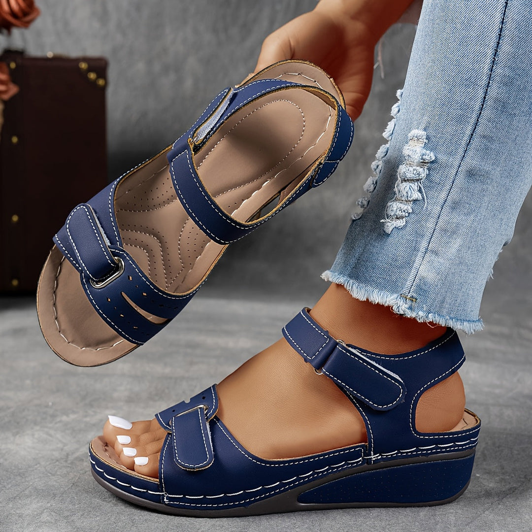 Greta — Sandali Comfort con Cinturini a Strappo