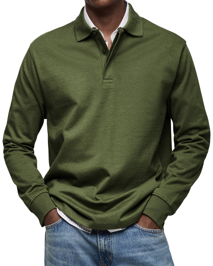 LAURENT MONACO | POLO DI LUSSO A MANICHE LUNGHE