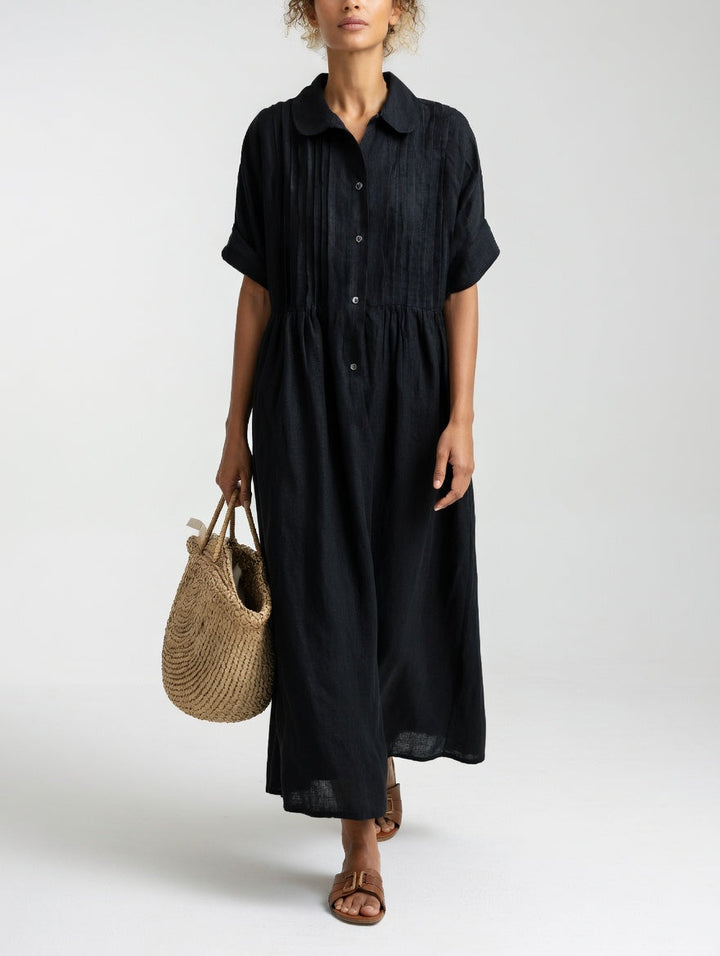 Margherita | Abito Chemisier Maxi in Cotone