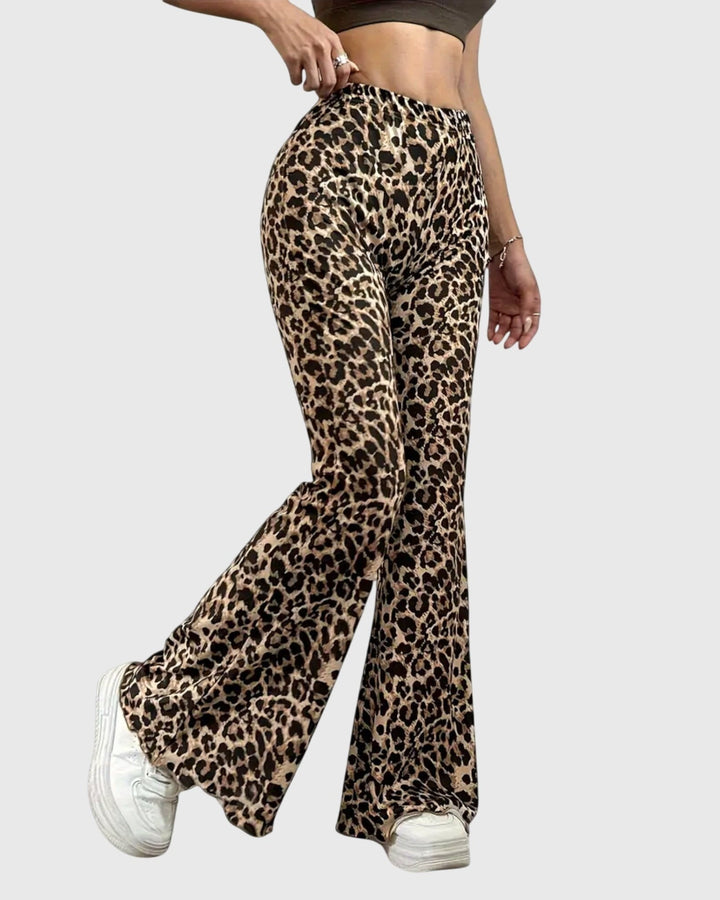 Bootcut™ | Pantaloni leopardati
