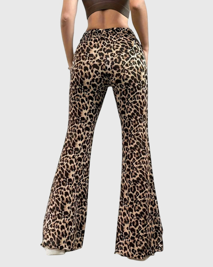 Bootcut™ | Pantaloni leopardati