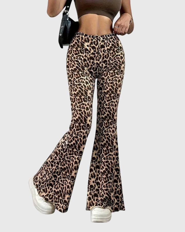 Bootcut™ | Pantaloni leopardati