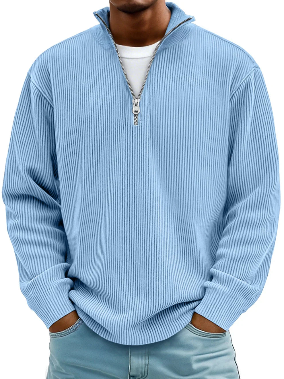 FRANCO MARINO | MAGLIONE CON ZIP ALLA MODA