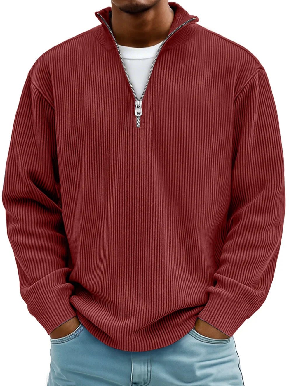 FRANCO MARINO | MAGLIONE CON ZIP ALLA MODA