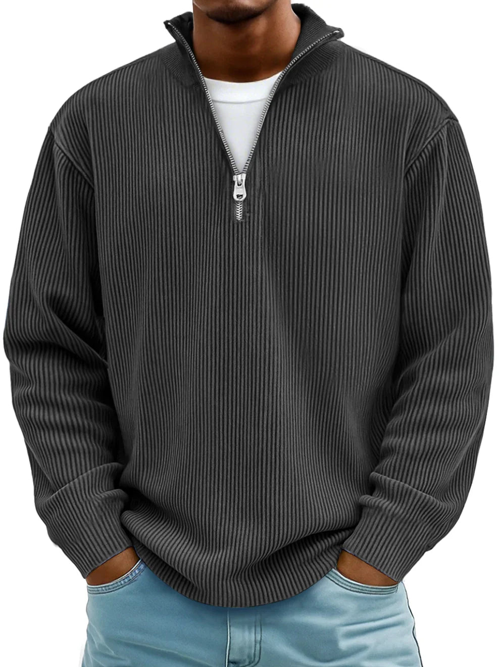 FRANCO MARINO | MAGLIONE CON ZIP ALLA MODA