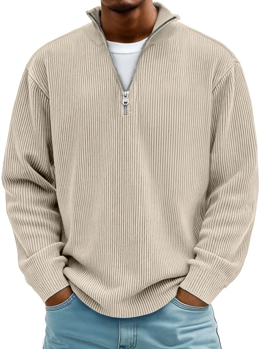 FRANCO MARINO | MAGLIONE CON ZIP ALLA MODA