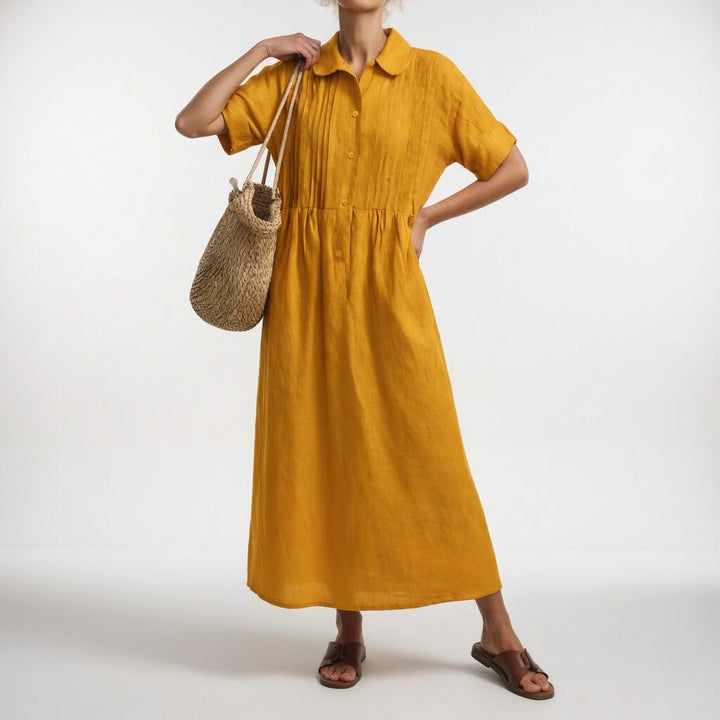 Margherita | Abito Chemisier Maxi in Cotone