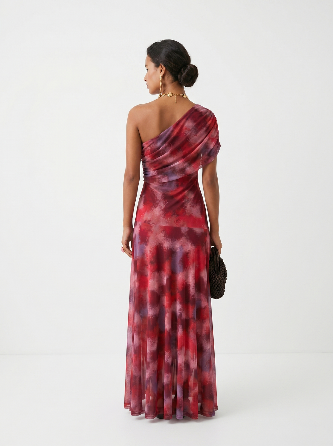 Carla | Abito Maxi Off-Shoulder in Tessuto Fluido