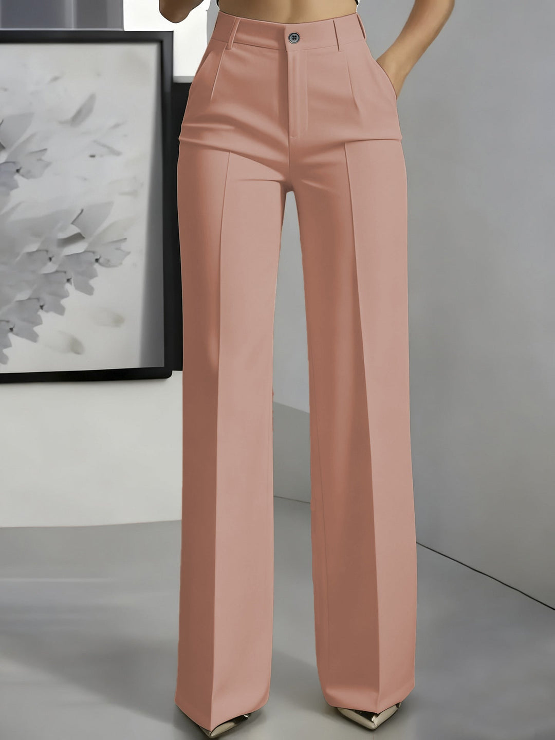 Romina | Bellissimi pantaloni elasticizzati a vita alta.
