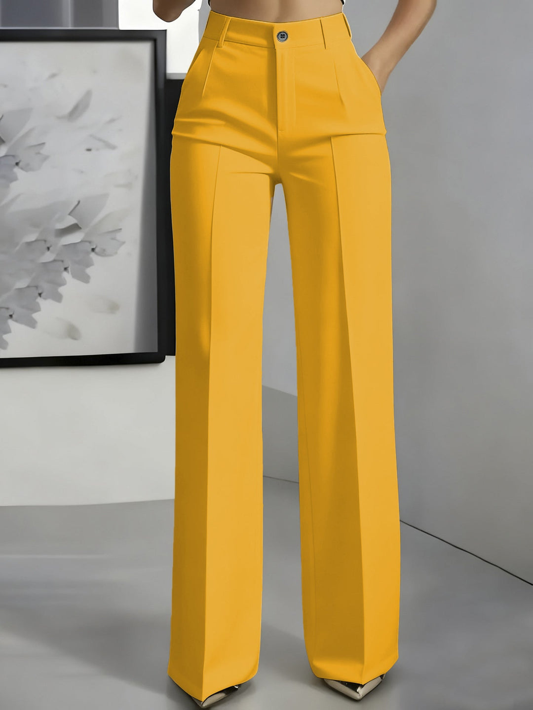 Romina | Bellissimi pantaloni elasticizzati a vita alta.