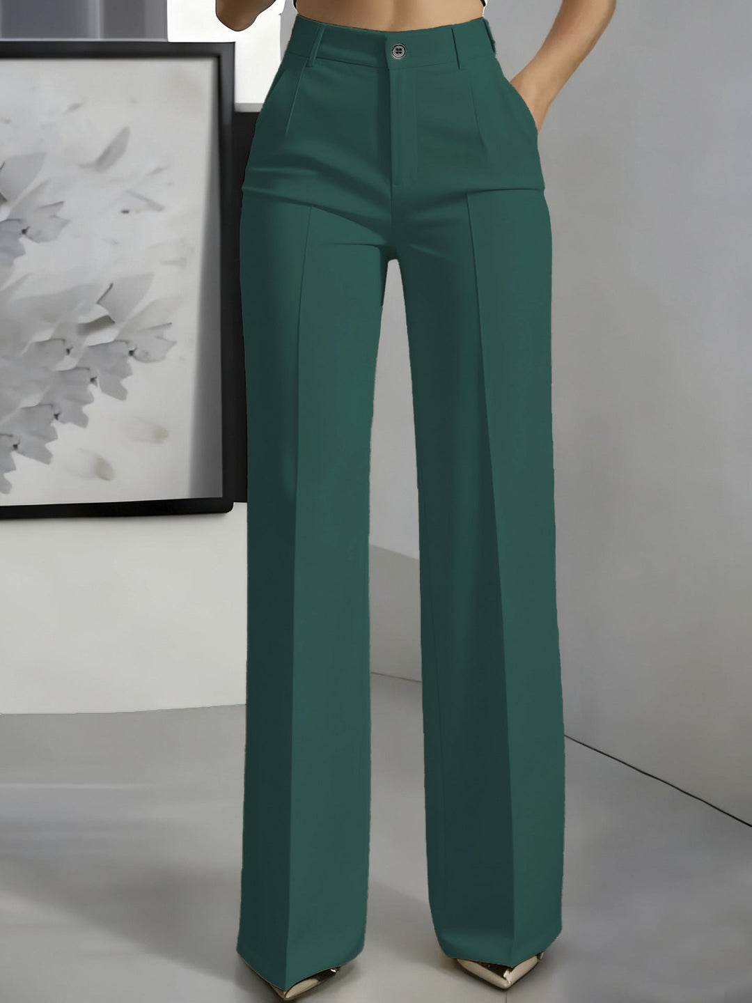 Romina | Bellissimi pantaloni elasticizzati a vita alta.