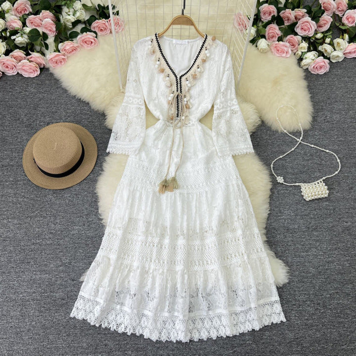 Amelia – Abito boho in pizzo