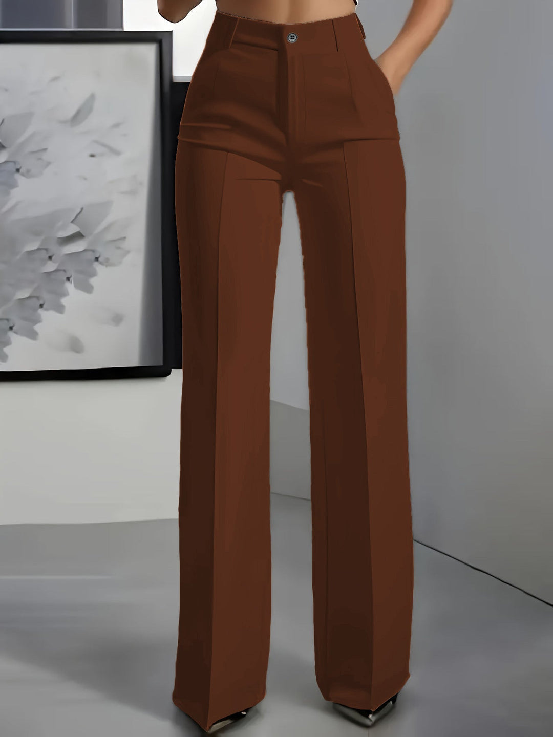 Romina | Bellissimi pantaloni elasticizzati a vita alta.